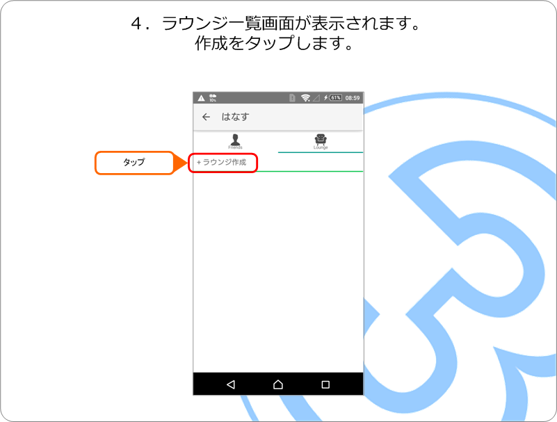 ラウンジの利用